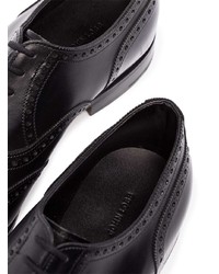 Chaussures brogues en cuir noires John Lobb