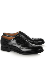 Chaussures brogues en cuir noires Church's