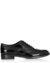 Chaussures brogues en cuir noires Tod's