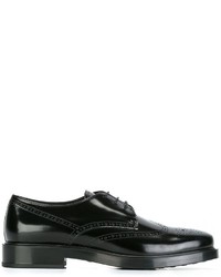 Chaussures brogues en cuir noires Tod's