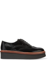 Chaussures brogues en cuir noires Tod's