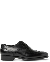 Chaussures brogues en cuir noires Tom Ford