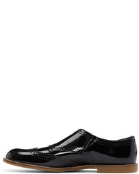 Chaussures brogues en cuir noires Comme des Garcons