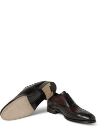 Chaussures brogues en cuir noires Alexander McQueen