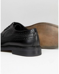 Chaussures brogues en cuir noires Zign Shoes