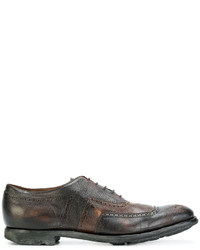 Chaussures brogues en cuir olive Church's
