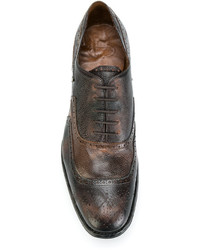 Chaussures brogues en cuir olive Church's