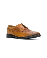 Chaussures brogues en cuir tabac Ps By Paul Smith