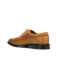 Chaussures brogues en cuir tabac Ps By Paul Smith