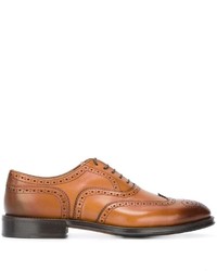 Chaussures brogues en cuir tabac Doucal's