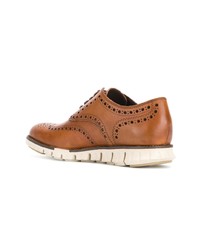 Chaussures brogues en cuir tabac Cole Haan