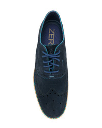 Chaussures brogues en daim bleu marine Cole Haan