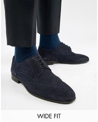 Chaussures brogues en daim bleu marine Kg Kurt Geiger