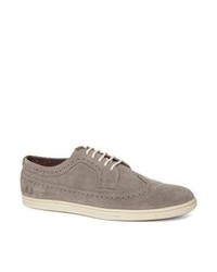 Chaussures brogues en daim grises Fred Perry
