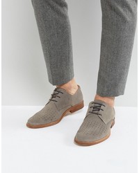 Chaussures brogues en daim grises Zign Shoes