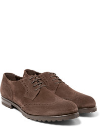 Chaussures brogues en daim marron Harry's of London