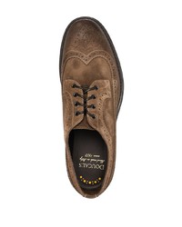 Chaussures brogues en daim marron Doucal's
