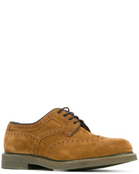 Chaussures brogues en daim moutarde Church's