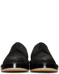 Chaussures brogues en daim noires ADIEU