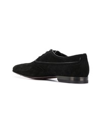 Chaussures brogues en daim noires a. testoni