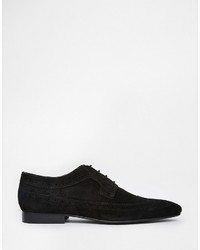 Chaussures brogues en daim noires Asos