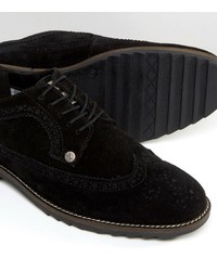 Chaussures brogues en daim noires Original Penguin
