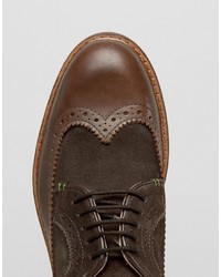 Chaussures brogues marron foncé Ben Sherman