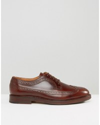 Chaussures brogues marron foncé Selected