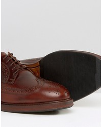 Chaussures brogues marron foncé Selected