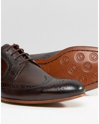 Chaussures brogues marron foncé Ted Baker