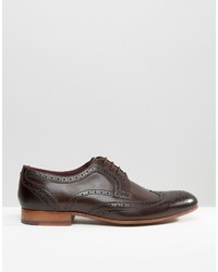 Chaussures brogues marron foncé Ted Baker