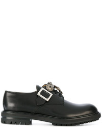 Chaussures brogues noires Alexander McQueen