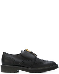 Chaussures brogues noires Giuseppe Zanotti Design