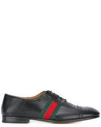 Chaussures brogues noires Gucci