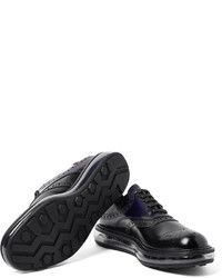 Chaussures brogues noires Prada