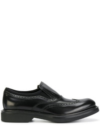 Chaussures brogues noires Salvatore Ferragamo