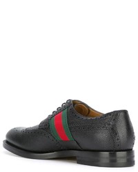 Chaussures brogues noires Gucci