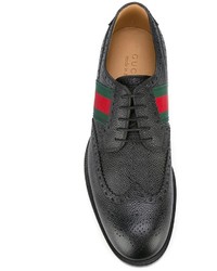 Chaussures brogues noires Gucci