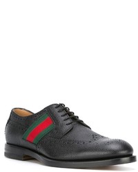 Chaussures brogues noires Gucci