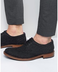 Chaussures brogues noires Ted Baker