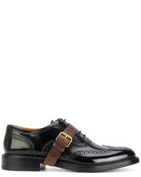 Chaussures brogues noires Valentino