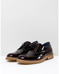 Chaussures brogues pourpre foncé Ted Baker