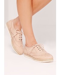 Chaussures brogues roses