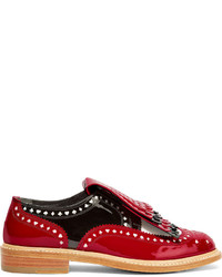 Chaussures brogues rouges