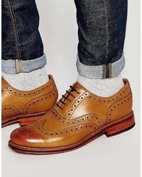 Chaussures brogues tabac Grenson
