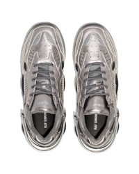 Chaussures de sport argentées Raf Simons