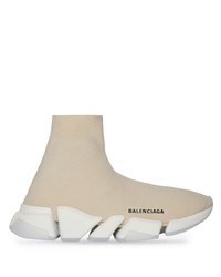 Chaussures de sport beiges Balenciaga