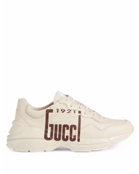 Chaussures de sport beiges Gucci