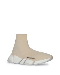 Chaussures de sport beiges Balenciaga