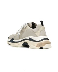 Chaussures de sport beiges Balenciaga